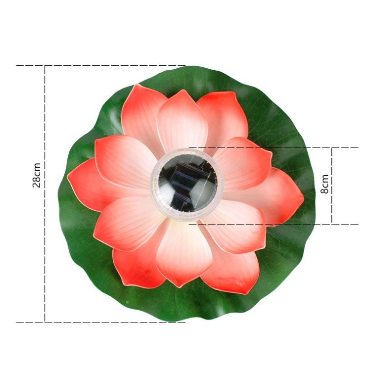 Thumbnail: Solar Outdoor Waterproof Floating Light Garden Courtyard Lotus Light
