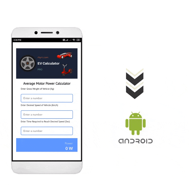 Electric Vehicle Calculator Rhyni Tech Skills