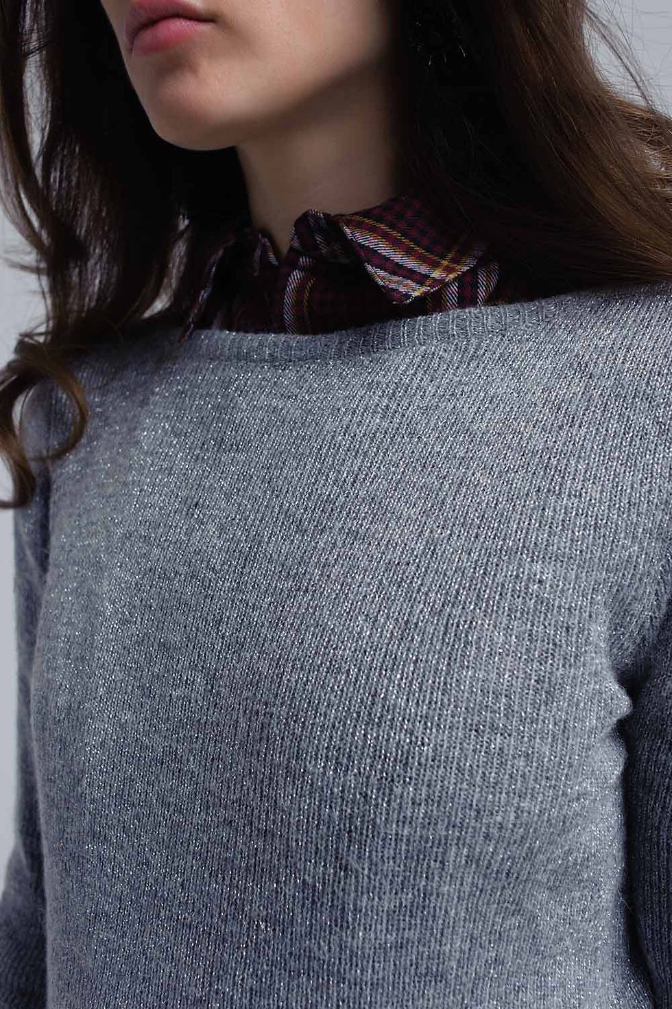 Thumbnail: Gray Shiny Sweater