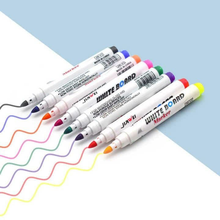 Thumbnail: 11 pcs Colorful Magical Water Painting Floating Marker Pen set with spoon