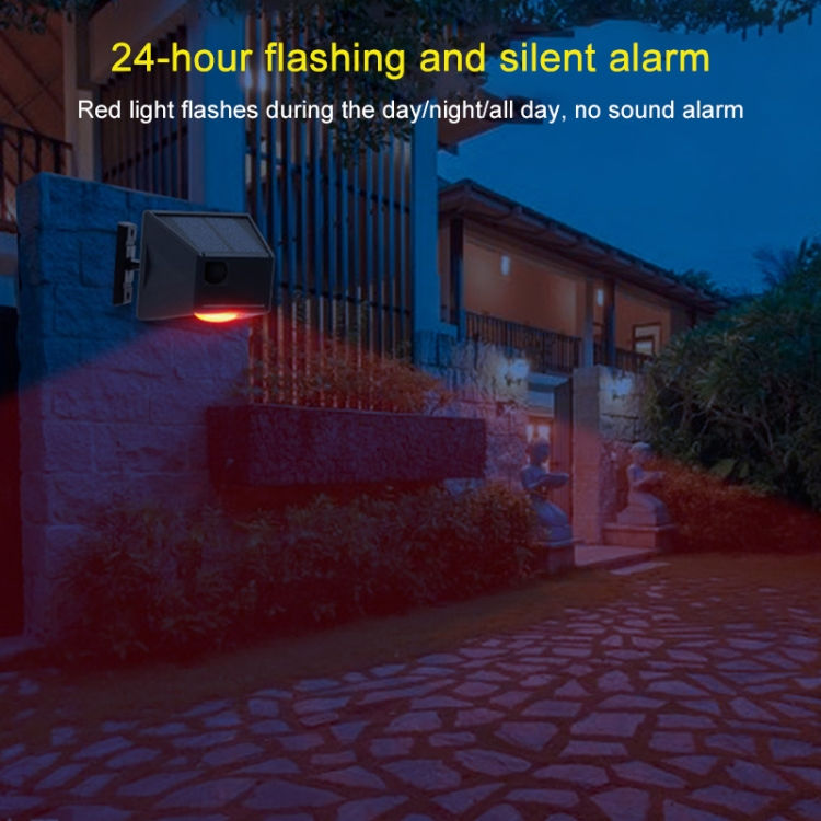Thumbnail: N911F 129dB Wireless Remote Control Solar Human Body Induction Sound Light Alarm