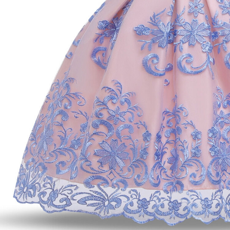 Thumbnail: Girls European Style Bow-knot Mesh Tutu Dress Show Dress