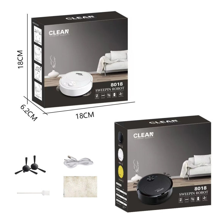 Thumbnail: Mini Sweeping Robot Cleaning Machine 18cmDia Smart Portable Vacuum Machine