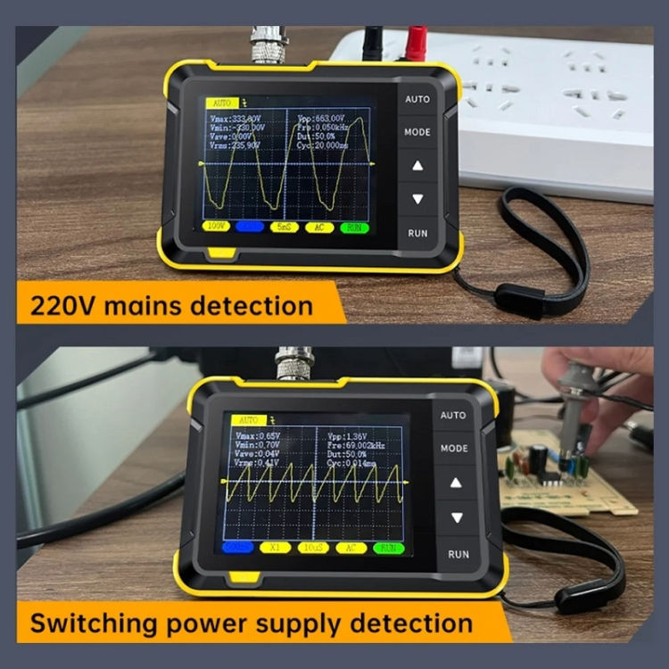 Thumbnail: FNIRSI Handheld Small Digital Oscilloscope For Maintenance