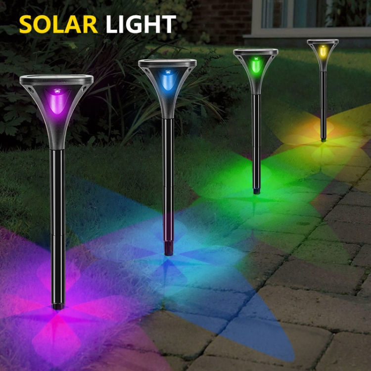 Thumbnail: TS-S5206 4 LED Four-Sided Luminous Solar Lawn Lamp Ground Plug Light