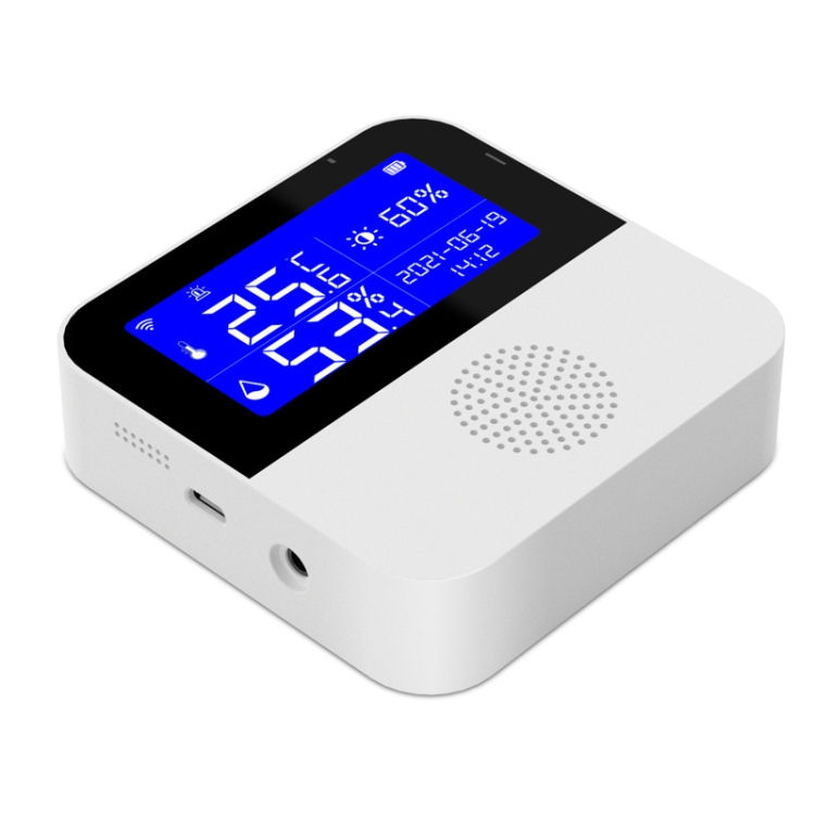 Thumbnail: Tuya WIFI Temperature And Humidity Sensor With 2.9inch LCD Display,Spec: