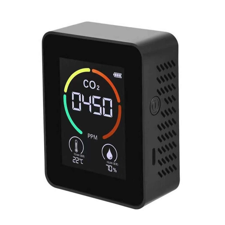 Thumbnail: Temperature Humidity Display CO2 Meter Carbon Dioxide Air Quality Detector