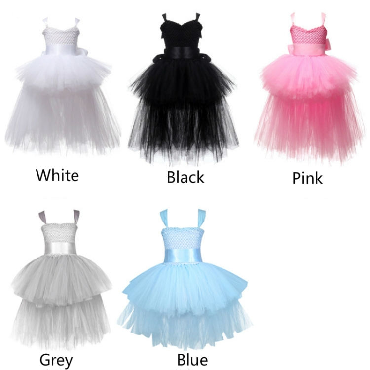 Thumbnail: Girls Lace Sling Dress Mesh Tutu Party Dress