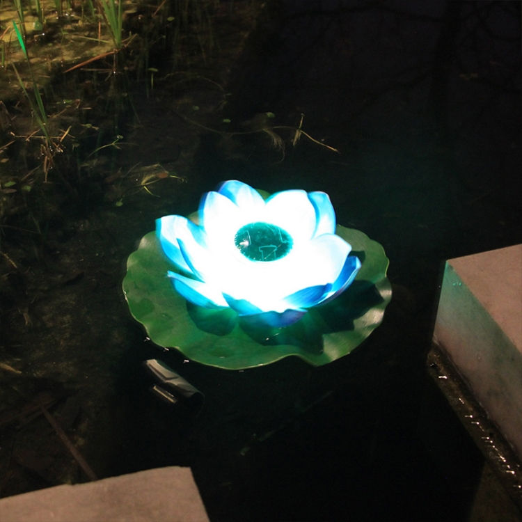 Thumbnail: Solar Outdoor Waterproof Floating Light Garden Courtyard Lotus Light