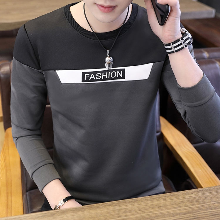 Thumbnail: Long Sleeve Round Neck Sweatershirt Bottoming Shirt