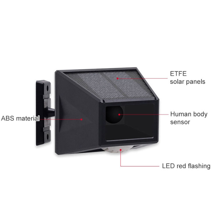 Thumbnail: N911F 129dB Wireless Remote Control Solar Human Body Induction Sound Light Alarm