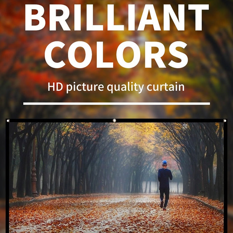 Thumbnail: Simple Folding Thin Polyester Projector Film Curtain