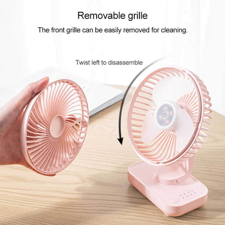 Thumbnail: D606 4W USB Rechargeable Portable Four-speed Adjustable Desktop Fan
