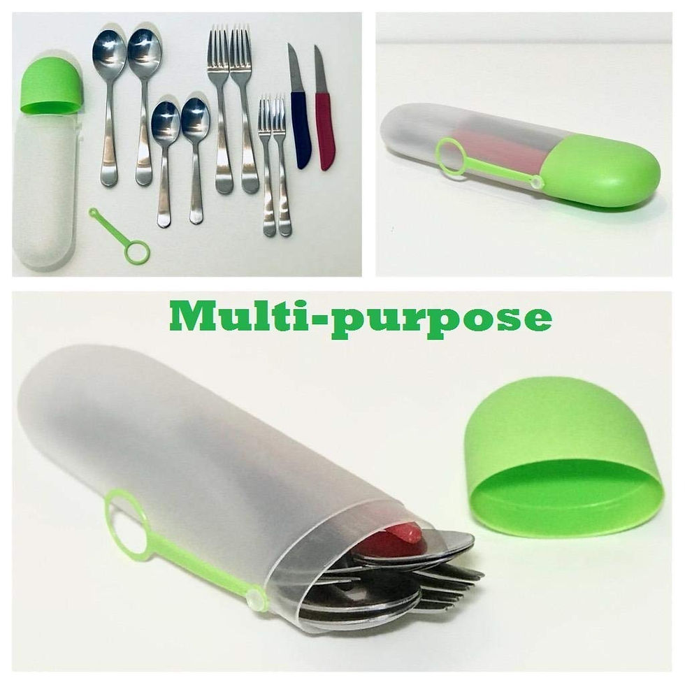 Thumbnail: 1pc Oval Capsule Shape Portable Toothbrush Container for Travel