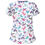 Thumbnail: Printed Round Neck Slim-fit Nurse Uniform T-shirt (Color:Light Blue Size:XXXL)