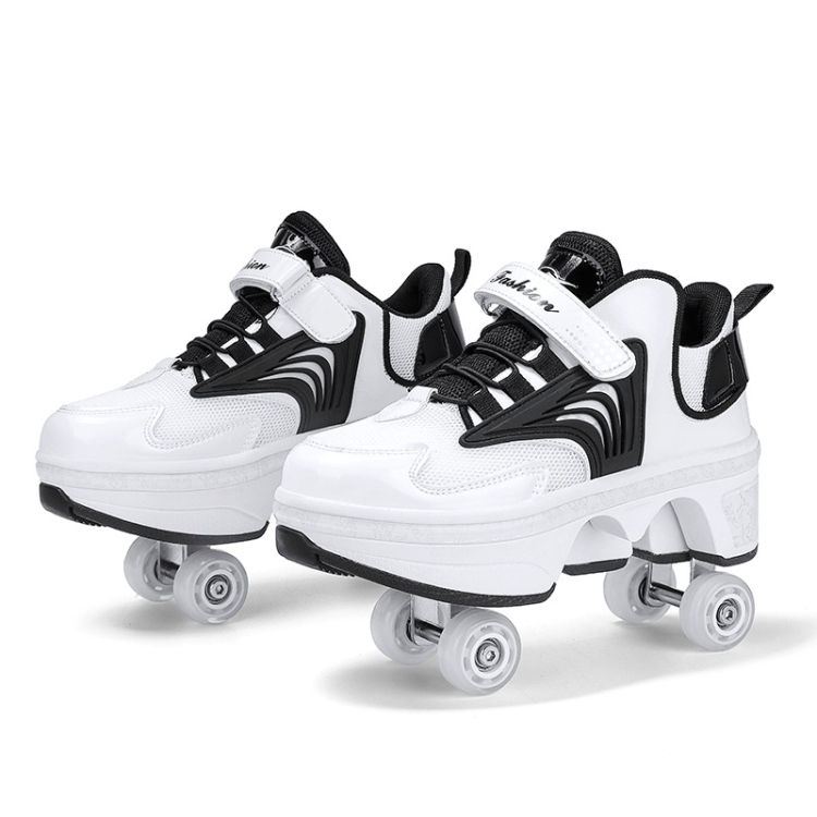 Thumbnail: Children Walking Shoes Four-wheel Retractable Roller Skates