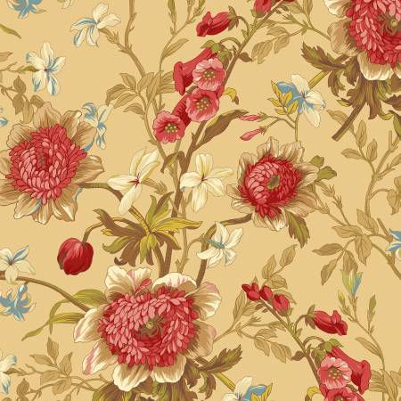 Golden Era Beige Golden Floral