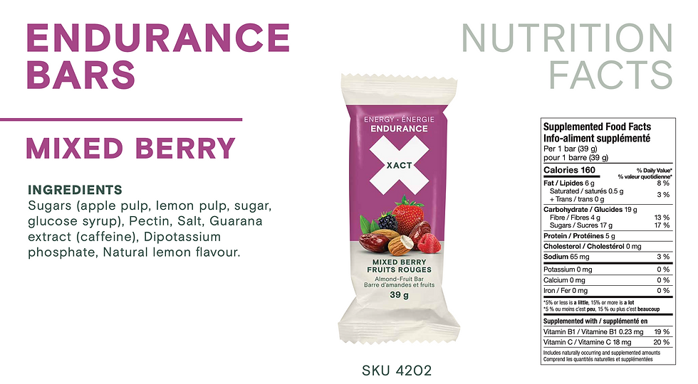 Miniature : XACT ENDURANCE BARS (24/box)