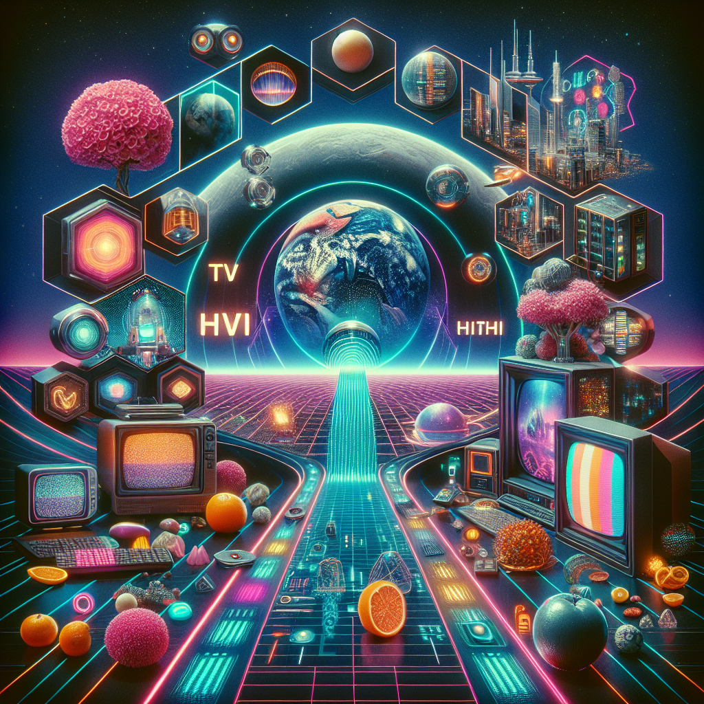 AI generated Poster for streaming platform TVHi. 80s Sci-Fi Series