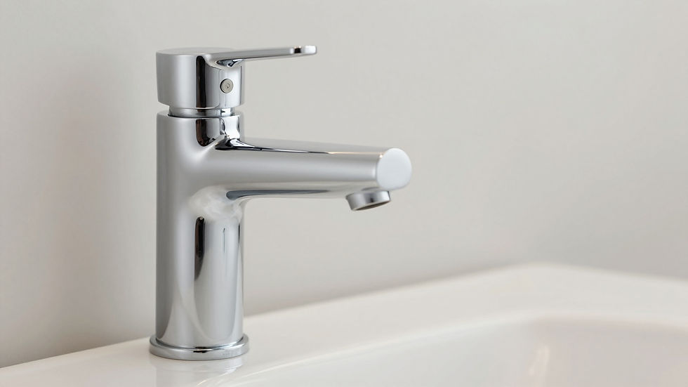 clean sink and faucet