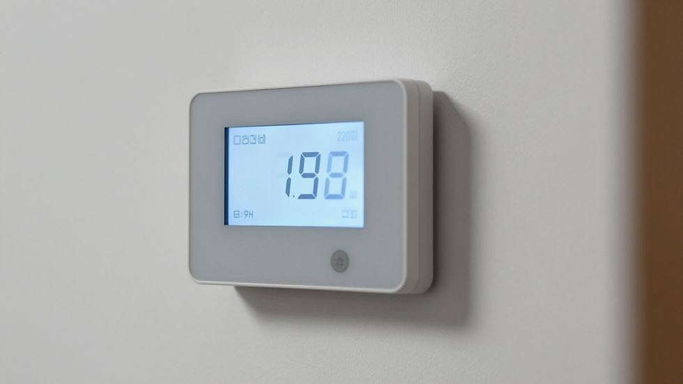 thermostat on wall