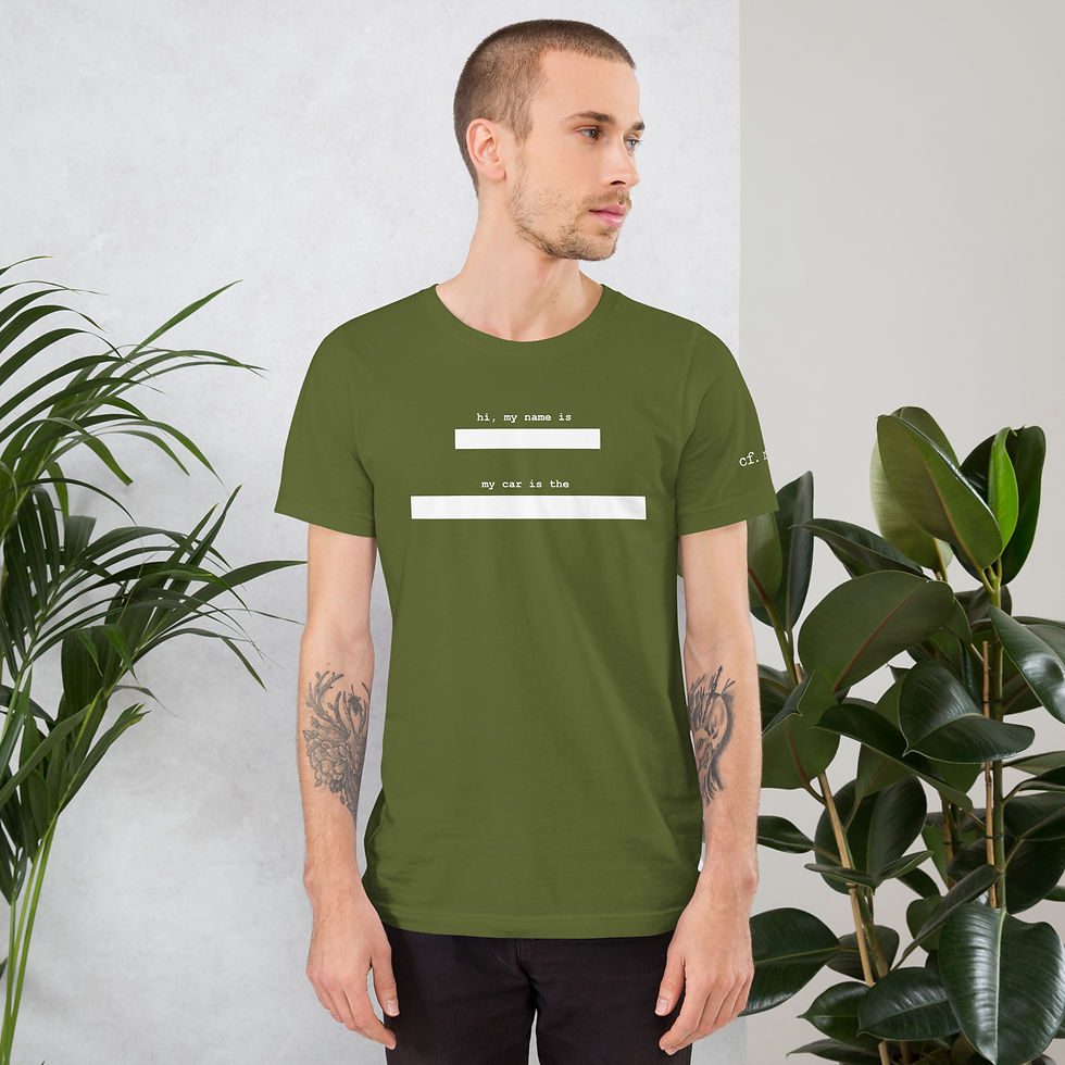 サムネイル： ネームタグ ユニセックス Tシャツ