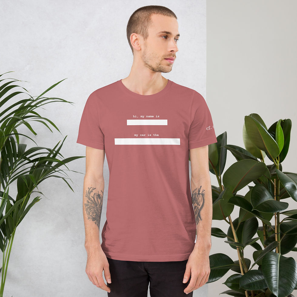 サムネイル： ネームタグ ユニセックス Tシャツ
