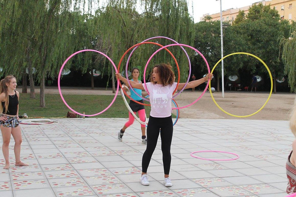 coreografia con hula hoop