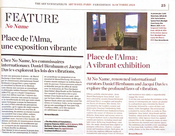 Press clipping: Bernard Marcelis, The Art Newspaper, 2024,