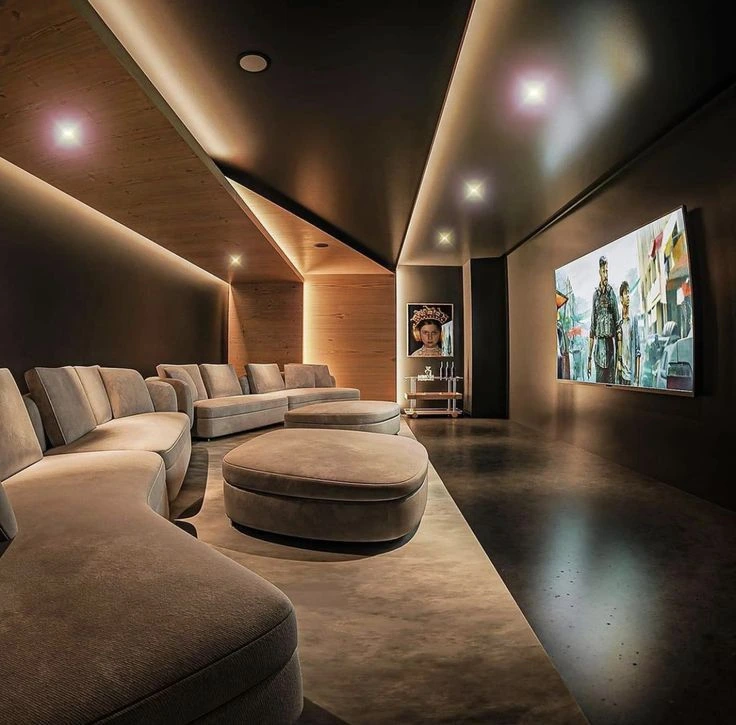 Villa interior fit out theater