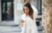 Businesswoman in white