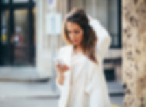 Businesswoman in white