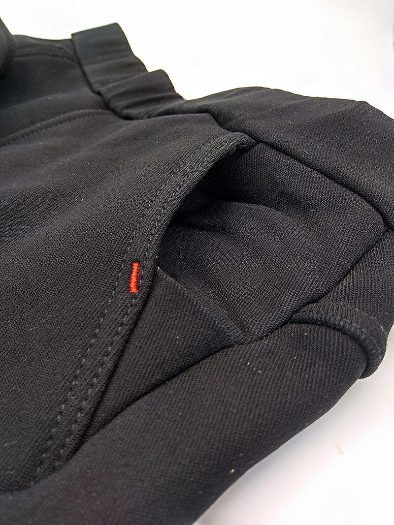 Thumbnail: ODEUSA Winter Fleece Jeggings Red Embroider Pocket