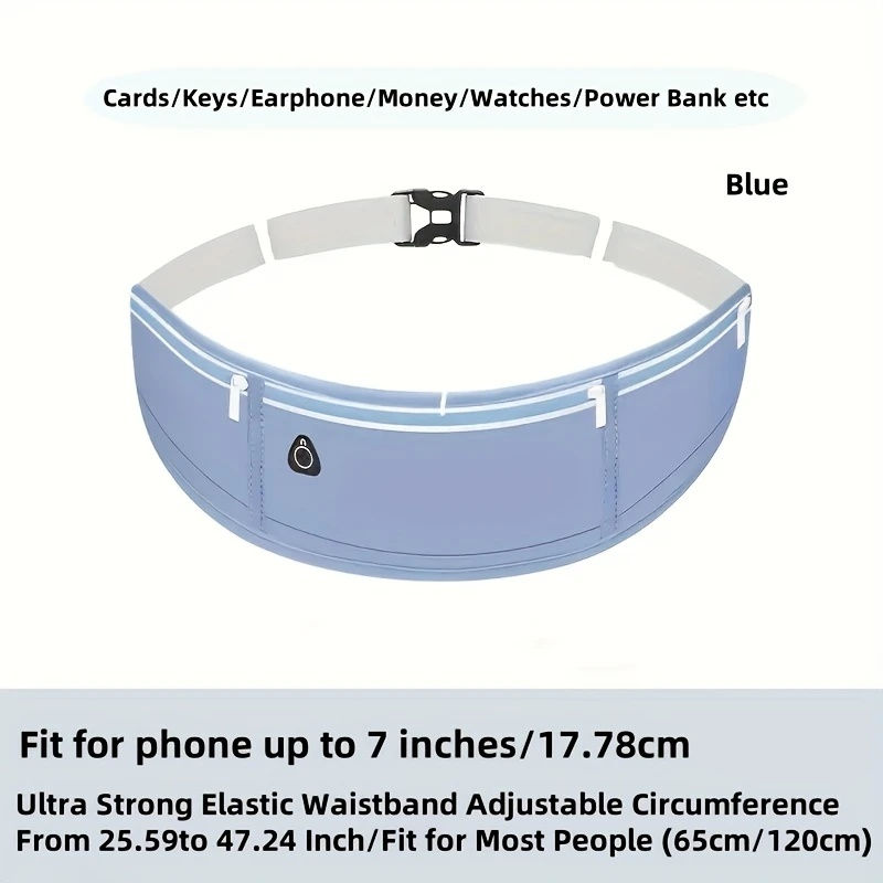Thumbnail: Lightweight Running Waist Bag Casual Belt Cycling Waist Pack Mobile Phone Bag Wa