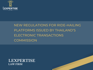 New Regulations for Ride-Hailing Platforms Issued by Thailand’s Electronic Transactions Development Agency (ETDA)