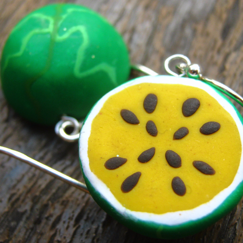 WATERMELON EARRINGS - Yellow