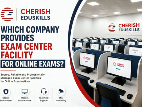 Which Company Provides Exam Center Facility for Online Exams?