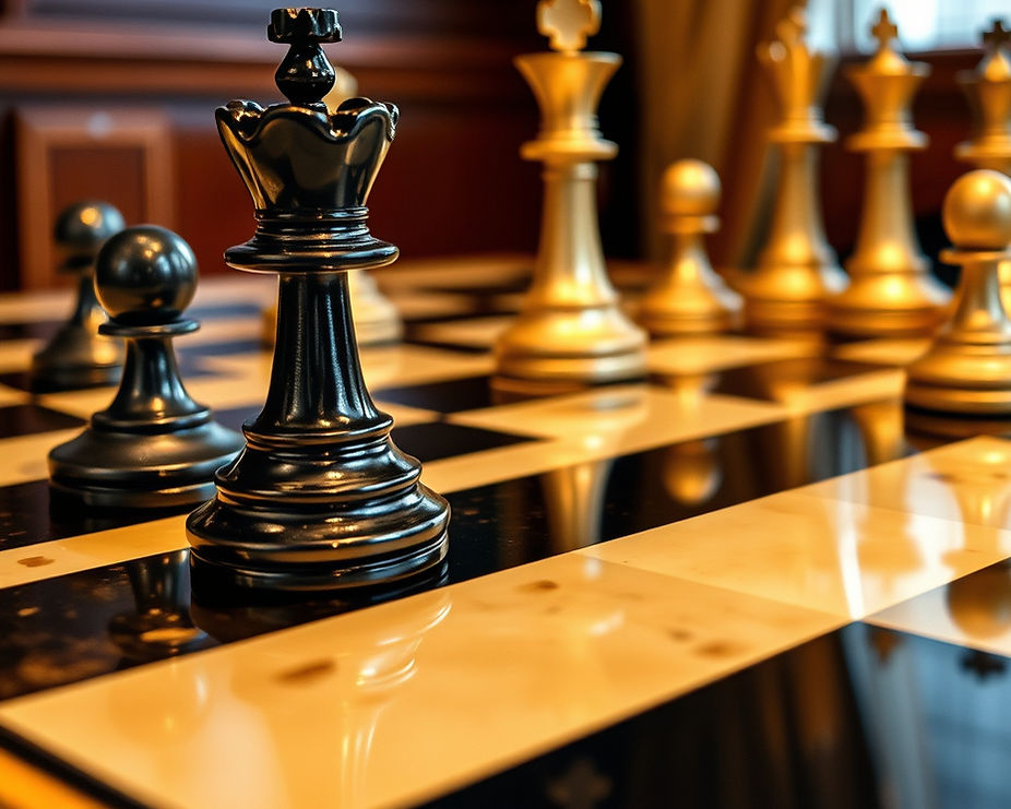 chess board to signify strategy. Nice luxury chess board.jpg