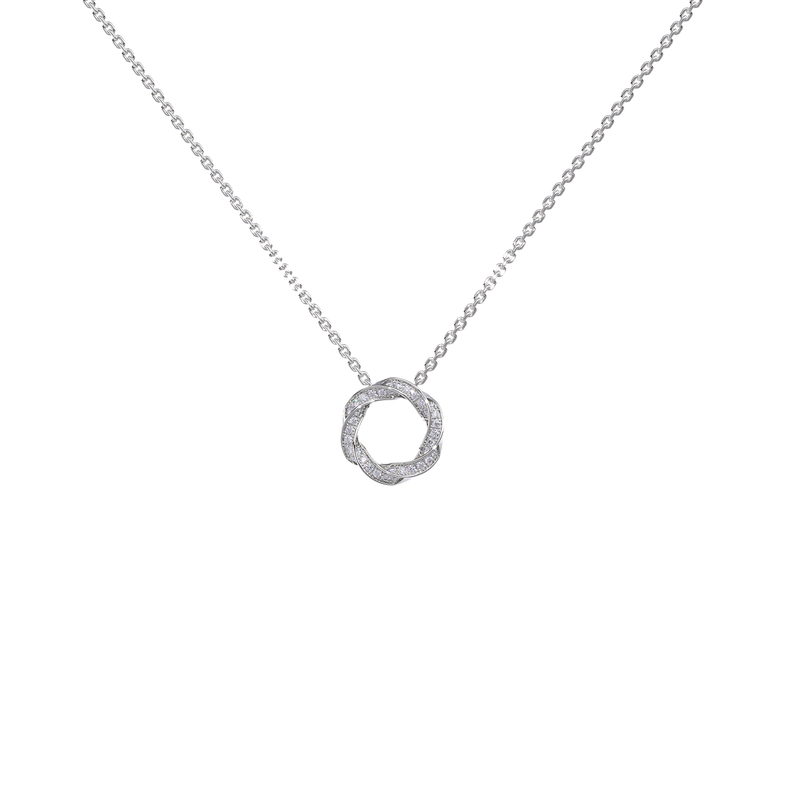 Mặt dây Daisy kim cương CVD vàng 14K (2)