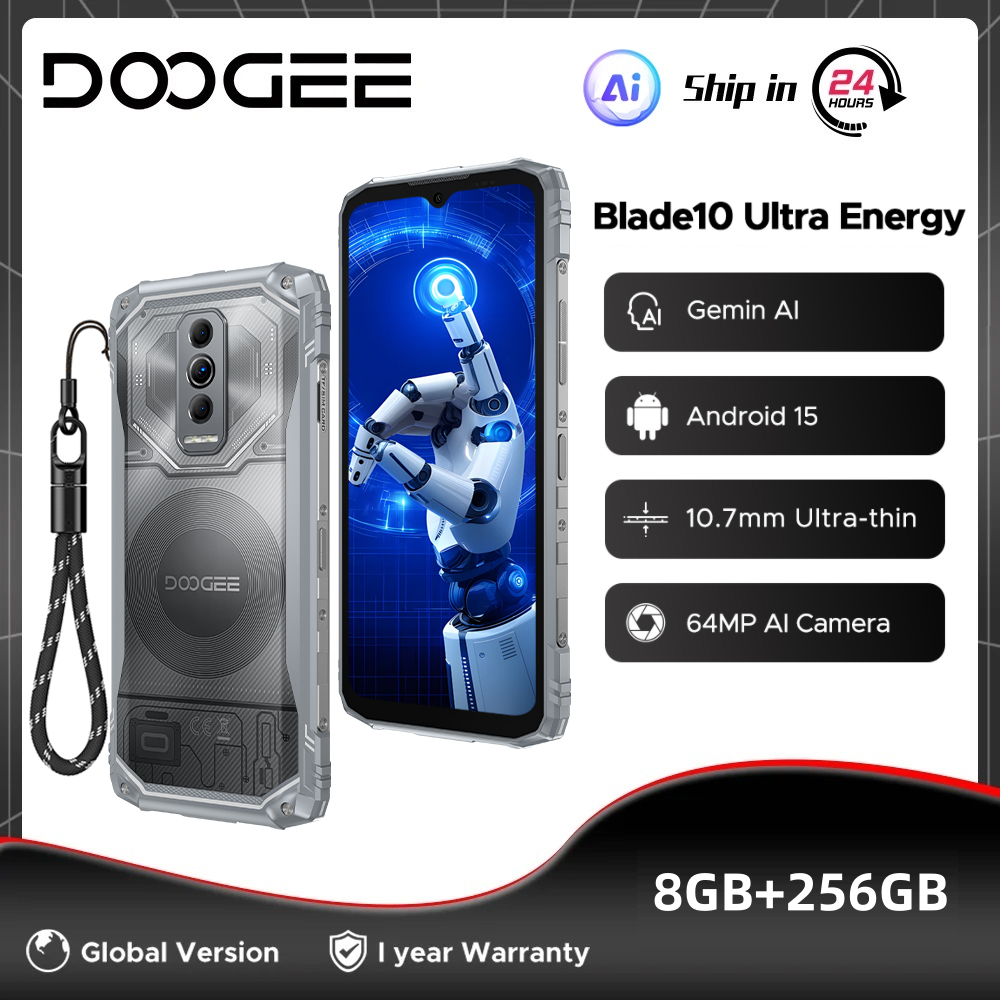 DOOGEE Blade10 Ultra Energy Rugged Phone 8GB 256GB 6150mAh Battery 6.56” HD+ S