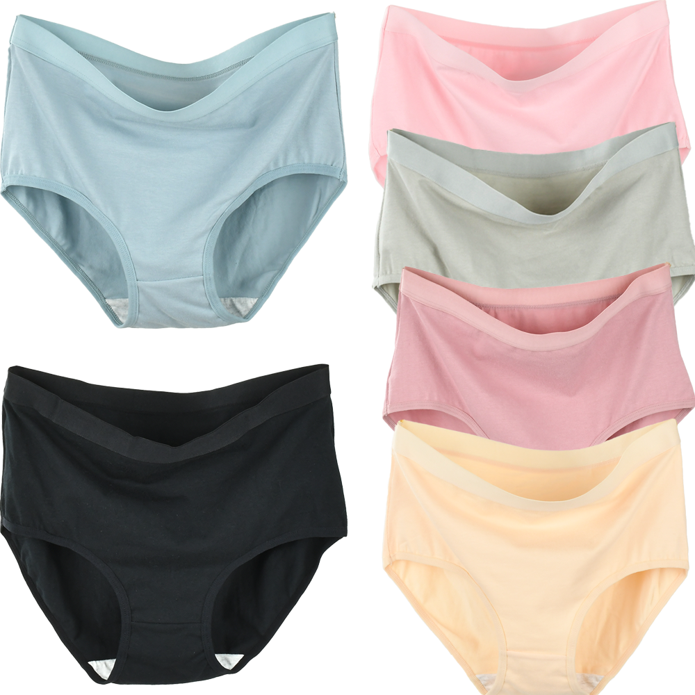 Pure Cotton Women's High Waist Underwear Panties Female Soft Breathable Underpan