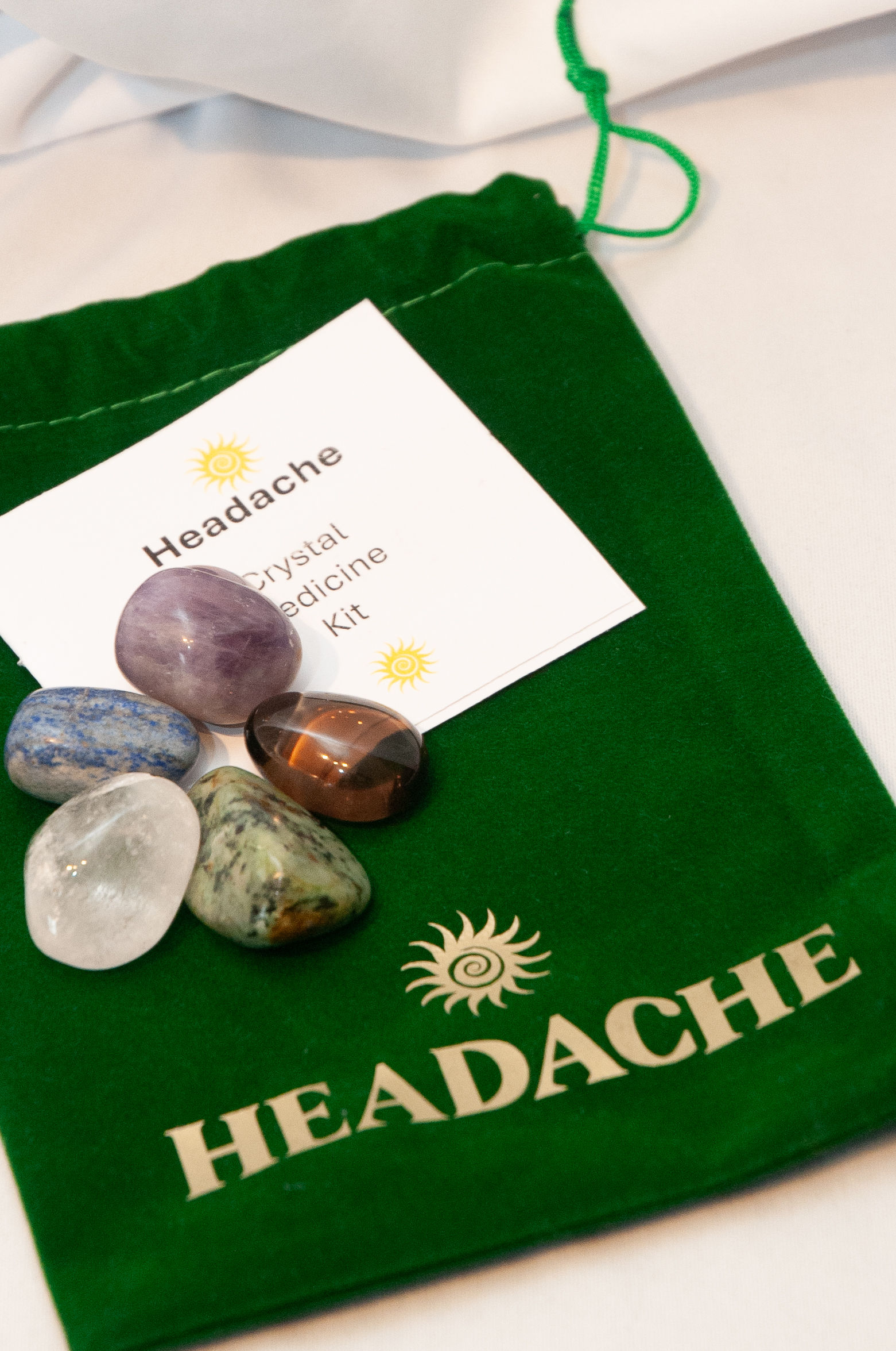 HEADACHE~Crystal medicine bag