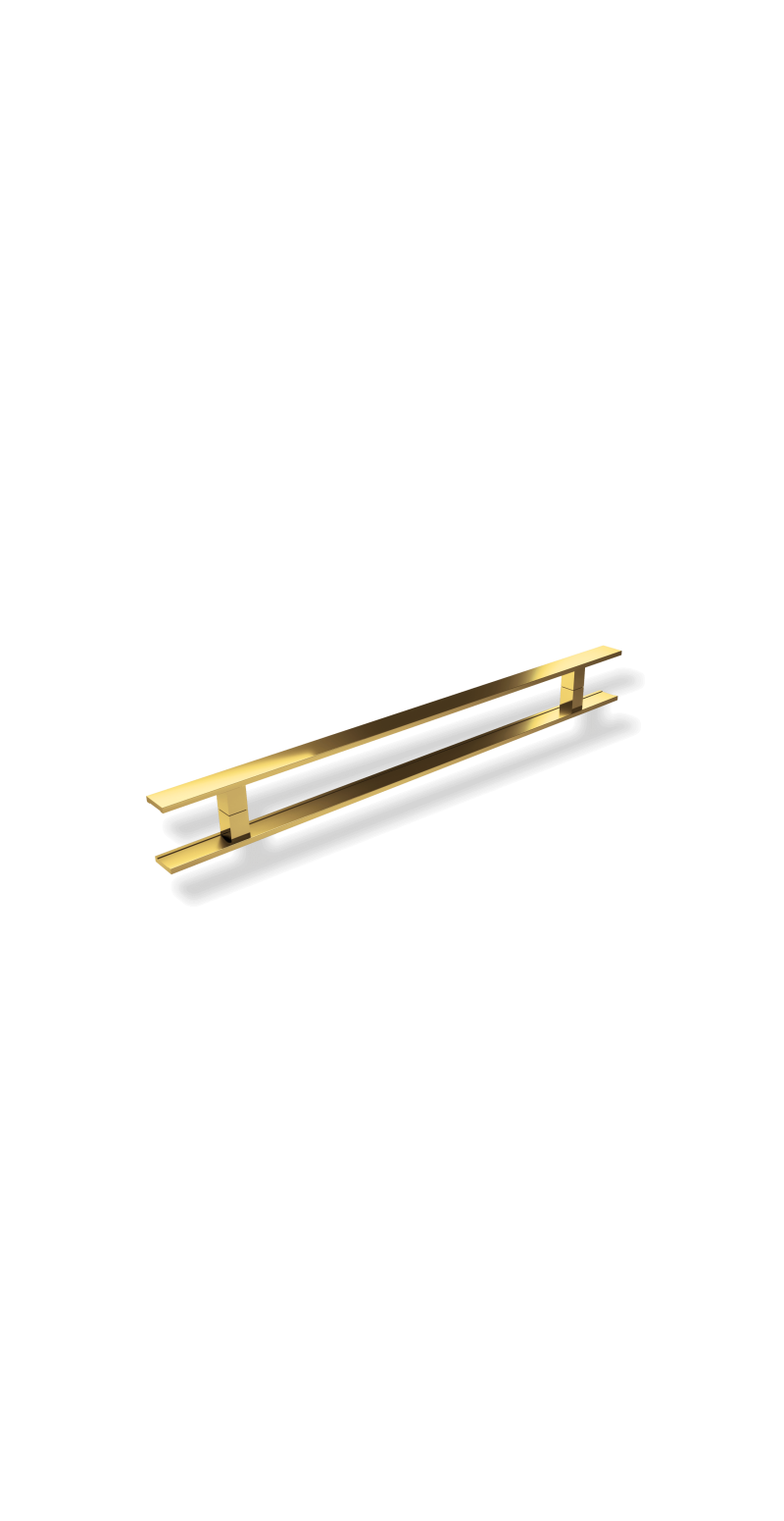 Miniatura: Porta Lambril Visione C/Puxador D. Super Preto Dourado 100 Brimak