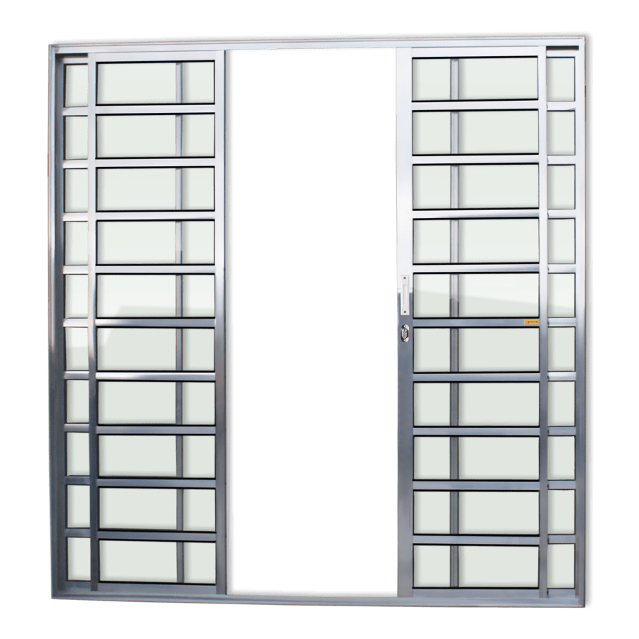 Porta De Correr com Travessas 4F. Super V.Liso BRI