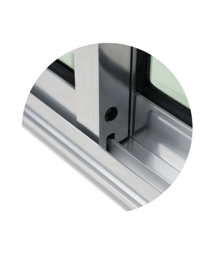 Miniatura: Porta de Correr Alumínio 3F. 210 X 180 V.Liso Anod.Brilhante Brimak