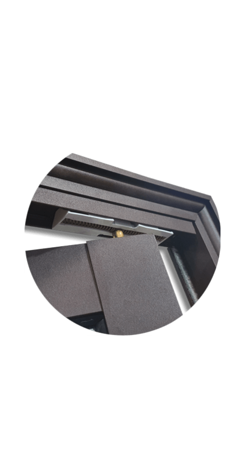 Miniatura: Porta Alumínio Camarão Lambril E.L25 Cinza 60 Brimak