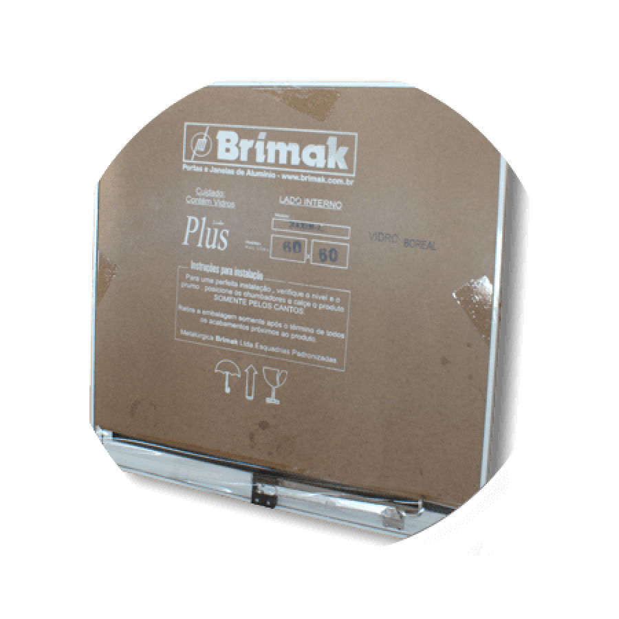 Miniatura: Maxim-Ar Alumínio 60 X 80 Plus V.Boreal Marrom Corten Brimak