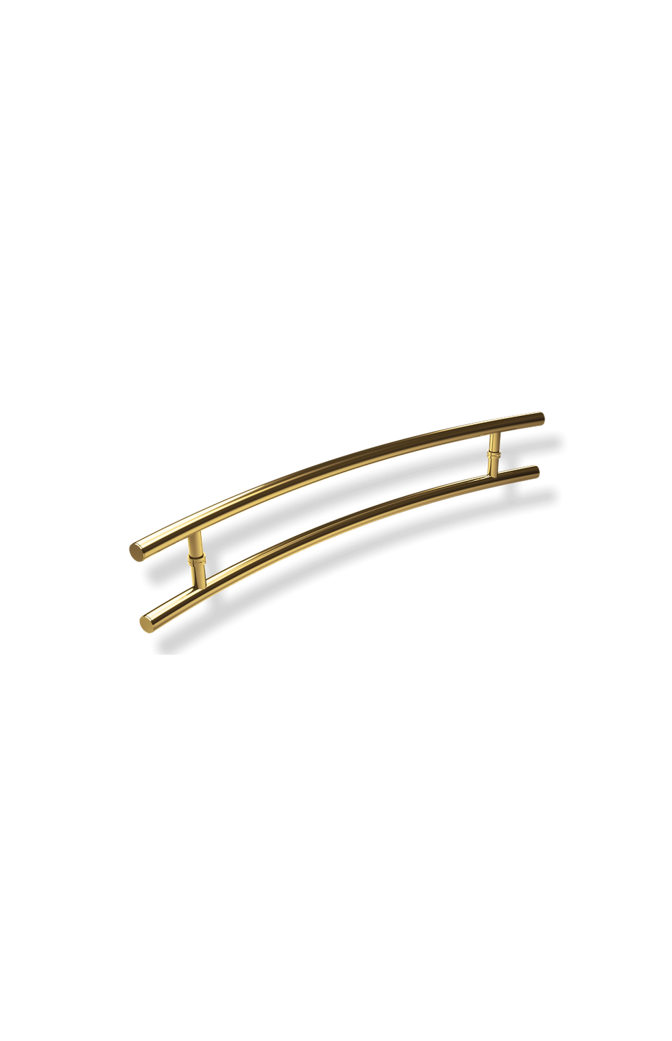 Miniatura: Porta Pivotante Lamb.Oasis C/Puxador D. Sup.Marrom Corten Dourado 120 Brimak