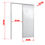 Miniatura: Porta de Correr Suspensa Lambril Esq L.25 Branca 210X70 Brimak