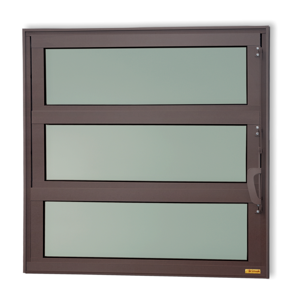 Miniatura: Basculante Alumínio 60 X 100 Elite V.Boreal Marrom Corten Brimak